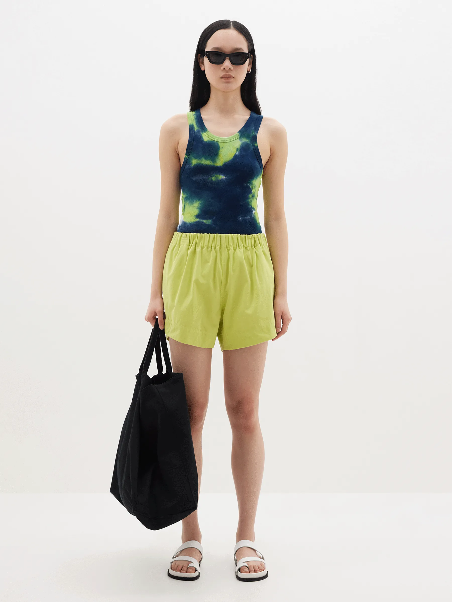 Canvas Flared Short