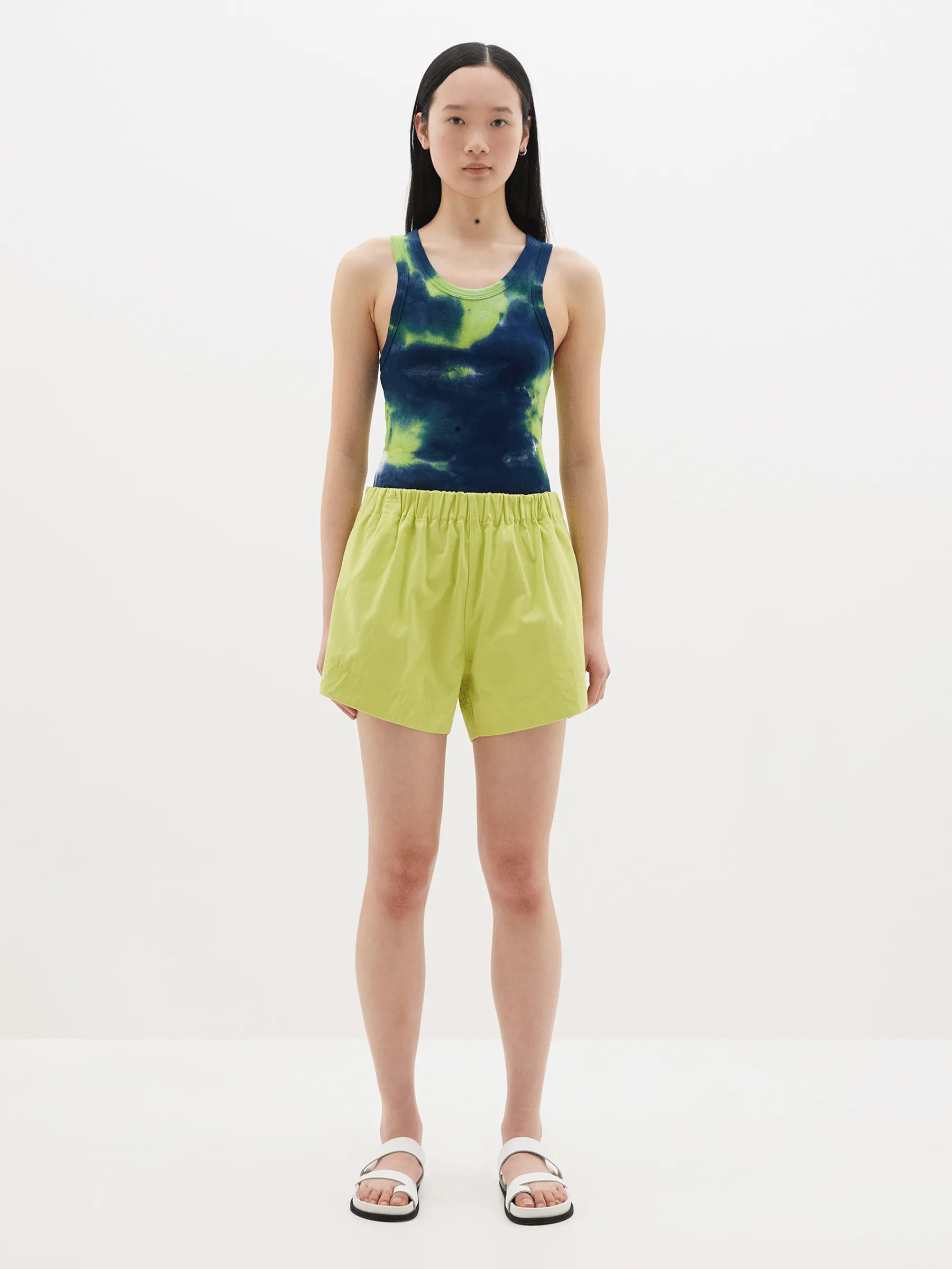 Canvas Flared Short
