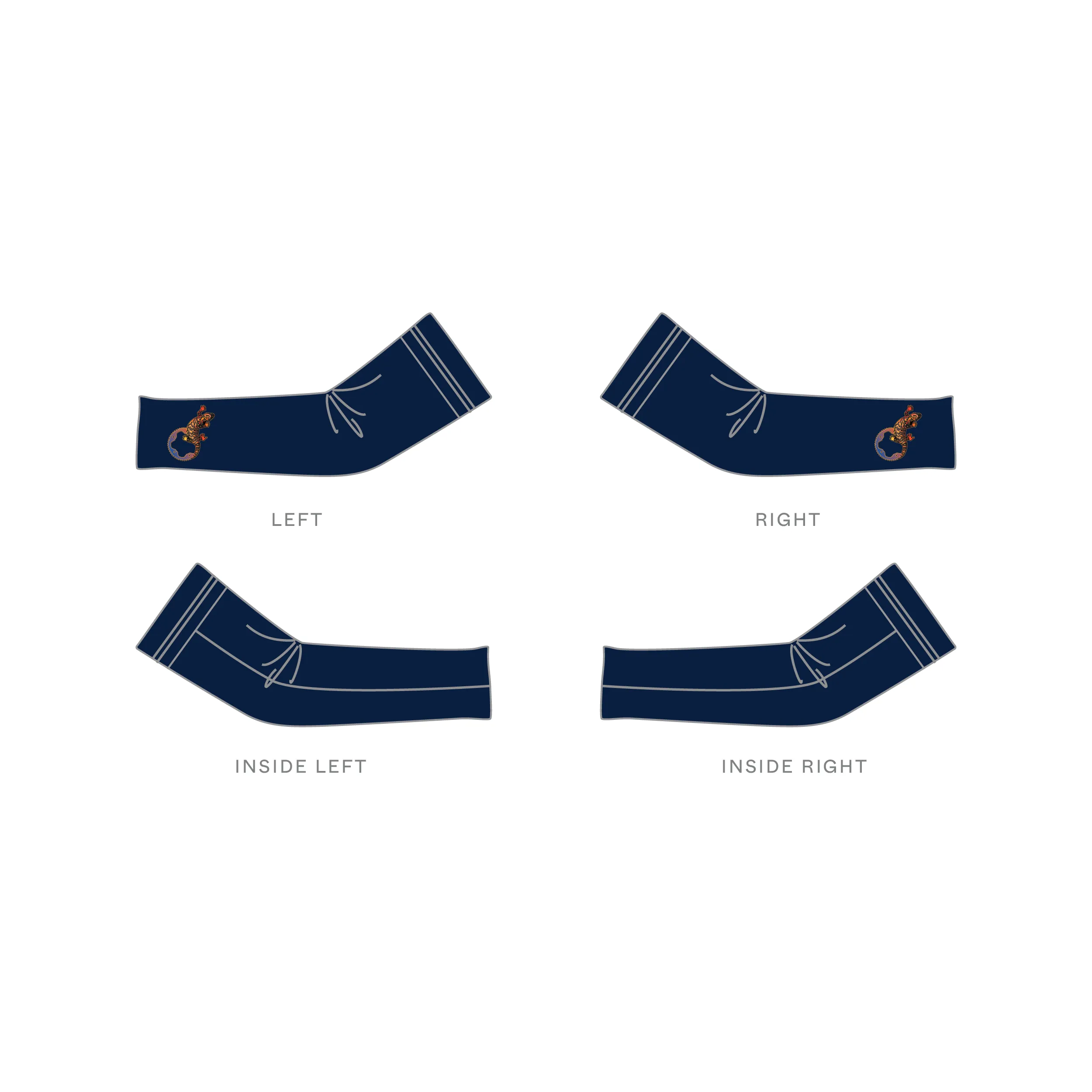 Custom Arm Warmer - Zona Cycling Navy